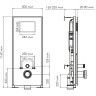 Система инсталляции для унитазов WASSERKRAFT ABENS 20TLT.010.ME.BL.PG02