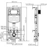 Система инсталляции для унитазов WASSERKRAFT ALLER 10TLT.010.ME.PG03