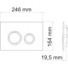 Система инсталляции для унитазов WASSERKRAFT GLAN 66TLT.010.ME.BL.CH01