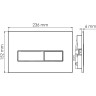 Система инсталляции для унитазов WASSERKRAFT GLAN 66TLT.010.ME.WH.CH03
