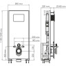 Система инсталляции для унитазов WASSERKRAFT GLAN 66TLT.010.ME.WH.PB03
