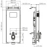 Система инсталляции для унитазов WASSERKRAFT SALM 27TLT.010.ME.WH.PB02