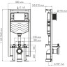 Система инсталляции для унитазов WASSERKRAFT VILS 56TLT.010.ME.BN02