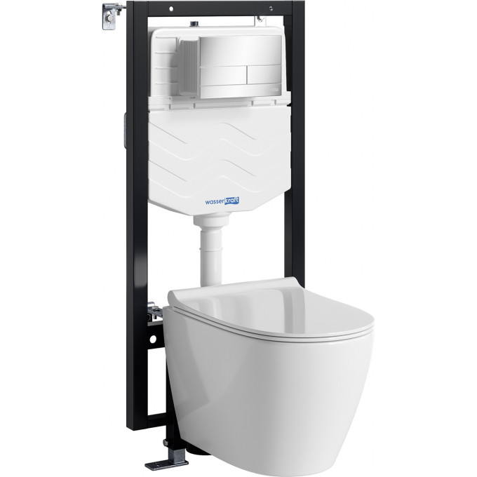 Система инсталляции с унитазом WASSERKRAFT VILS 56TLT.010.ME.CH04.H002