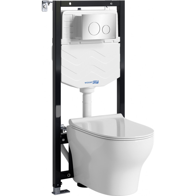 Система инсталяции с унитазом WASSERKRAFT ALLER 10TLT.010.ME.CH02.H001