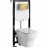 Система инсталяции с унитазом WASSERKRAFT ALLER 10TLT.010.ME.MG02.H001