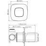 Встраиваемый комплект для раковины WASSERKRAFT A8652,314