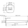 Встраиваемый комплект для раковины WASSERKRAFT A8652,314